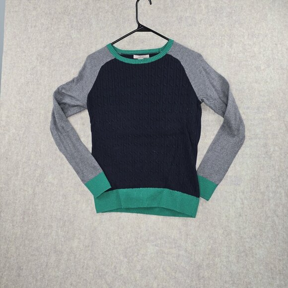 Banana Republic Womens Color Block Sweater Medium Cotton Rayon Nylon - Picture 1 of 6